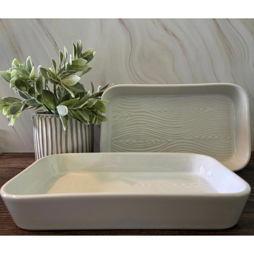Set of 2 Woodland platters